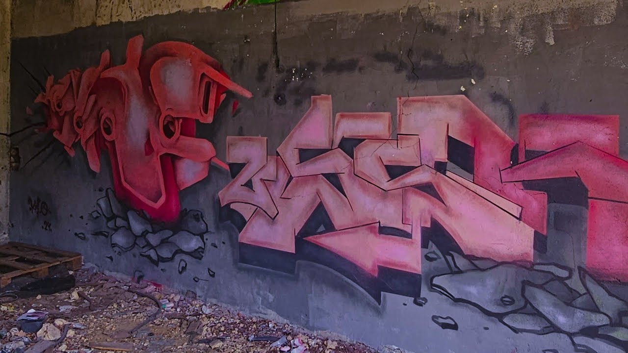 UssR & Kilo1 graffiti production • Old School graffiti style • Граффити продакшн • СТРОЙУПРАВ #3