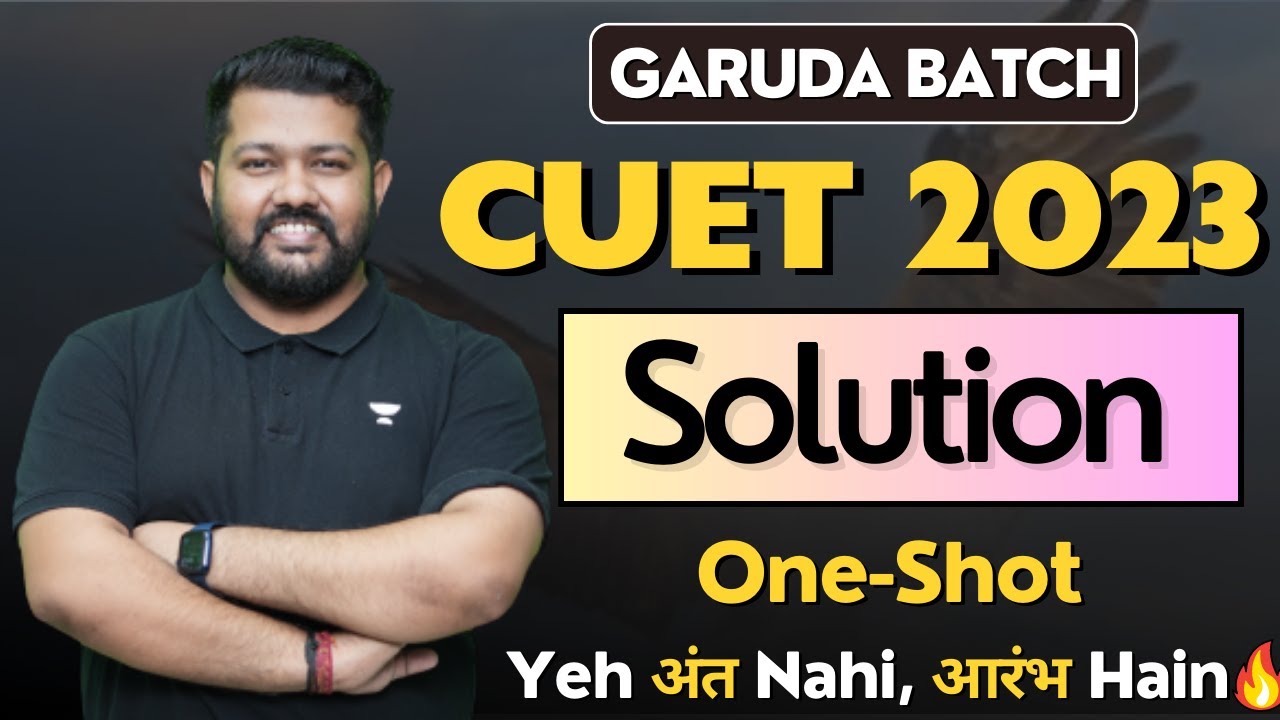 Complete Solutions🔥| CUET 2023  | Chemistry | Bharat Panchal