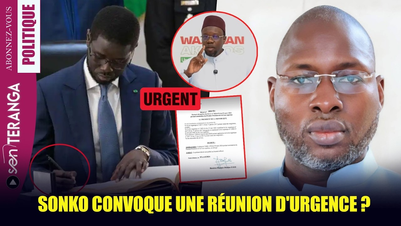 🔴Dernière minute - Sonko convoque une réunion d'urgence ? Diomaye signe le décret : Tout savoir...