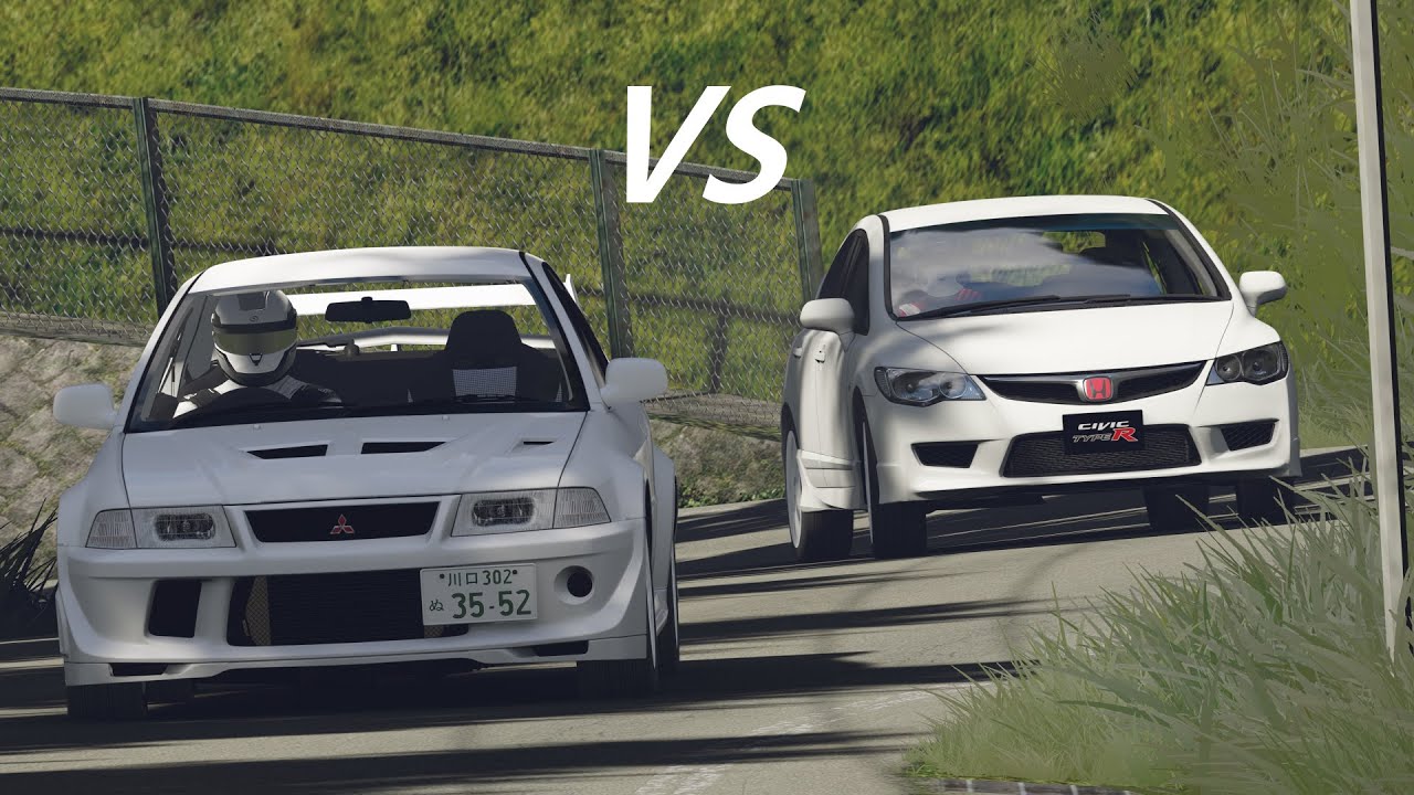 【Assetto Corsa】FD2シビック VS ランエボⅥ