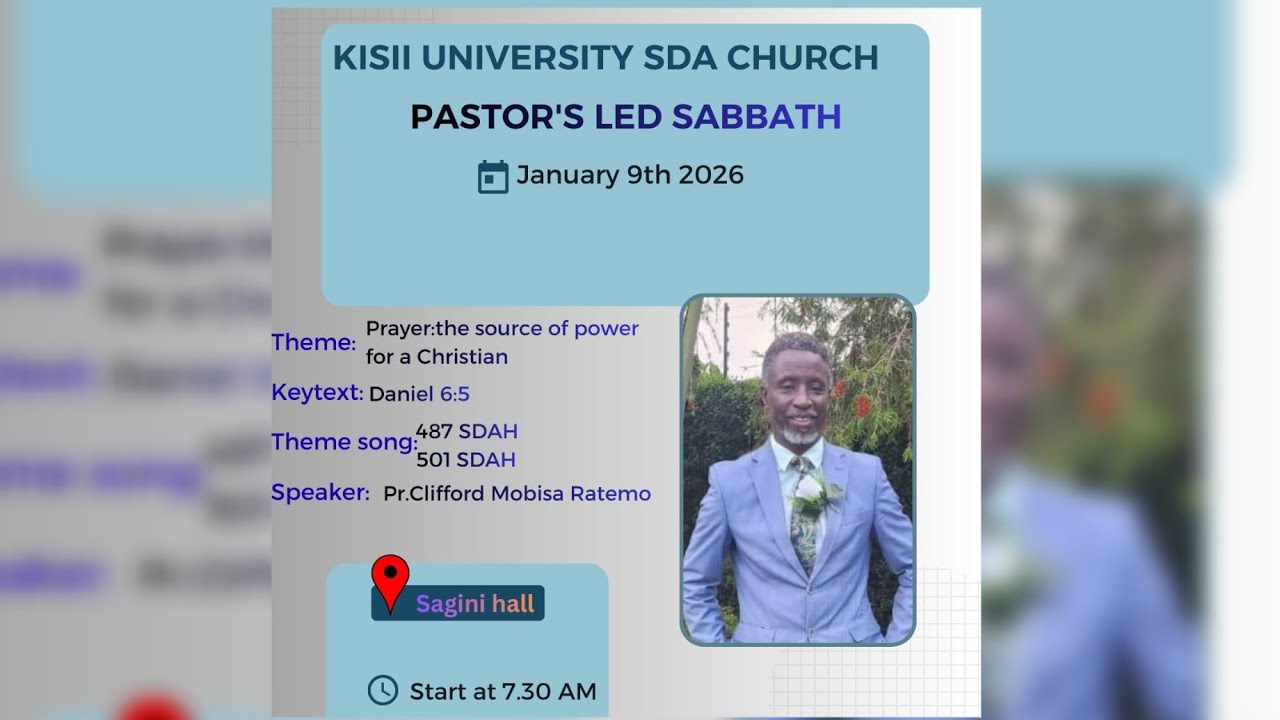 Sabbath Worship - Pastor Led Sabbath Ksusda Church 10/01/2026