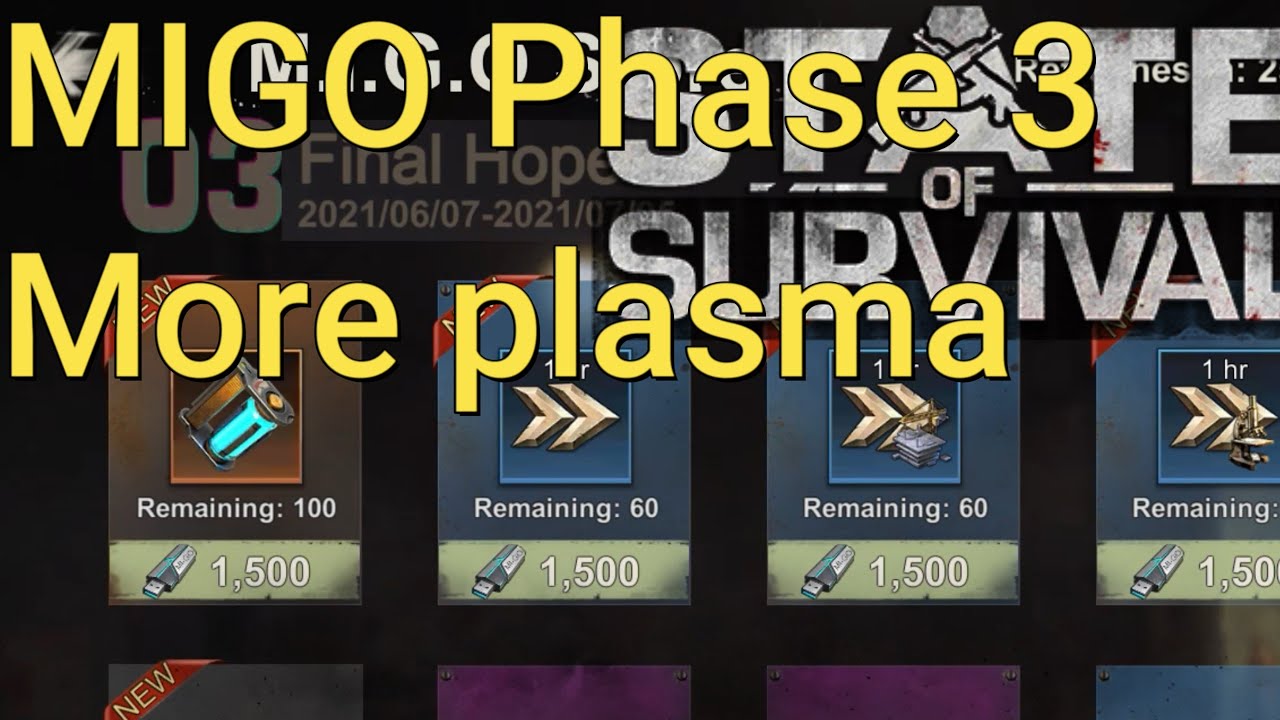 State of survival : MIGO  season 3 shop