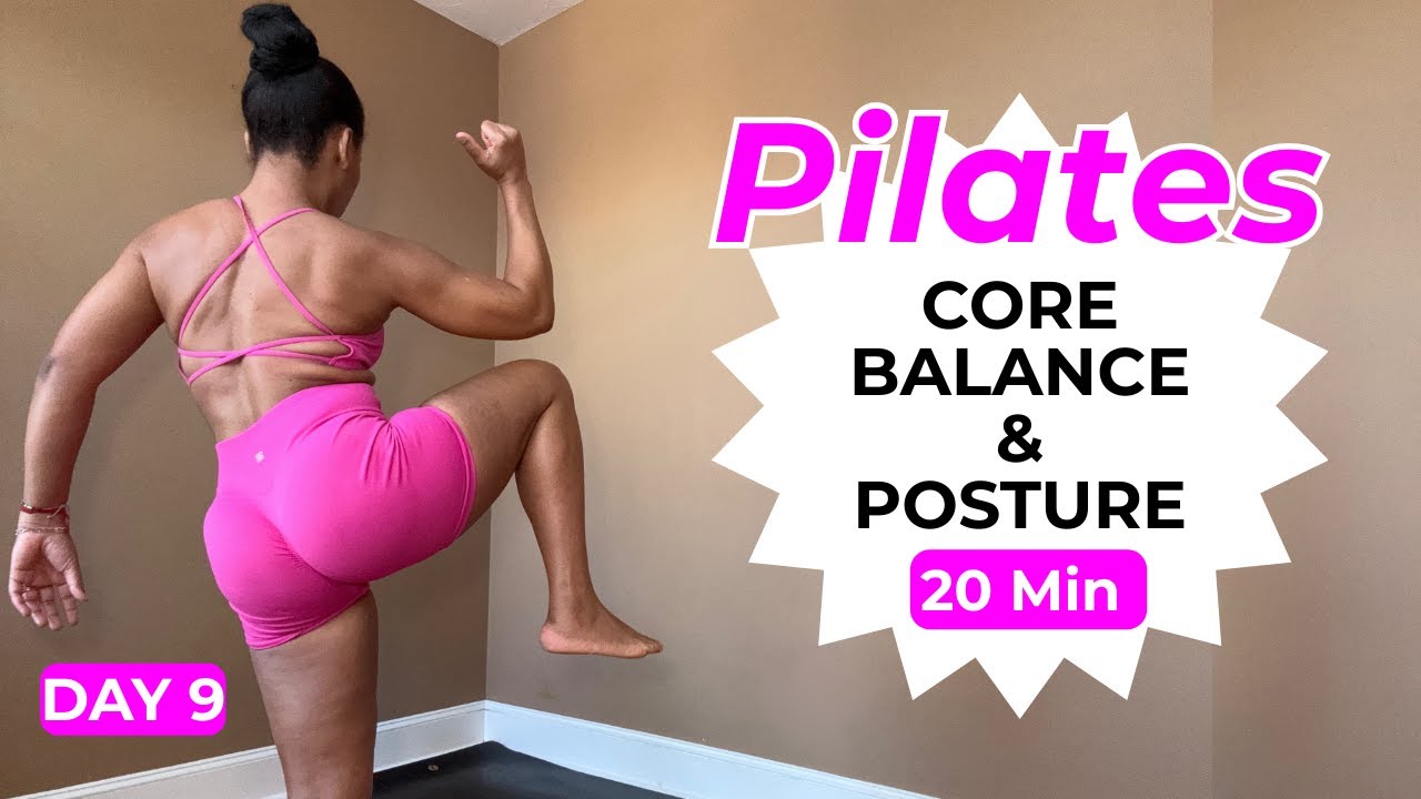20 Min Wall Pilates for CORE, BALANCE & POSTURE | 14 Day Wall Pilates Challenge – Day 9