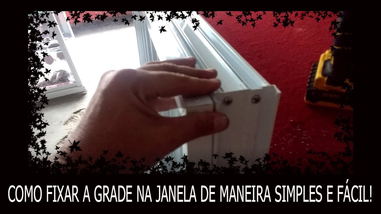 Como fixar grade de Alum&iacute;nio na janela simples e f&aacute;cil!