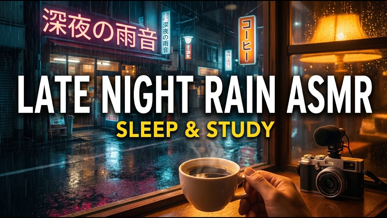 Rainy Japan Nights 🌧️ Lofi Hip Hop for Deep Focus, Relax & Calm Energy