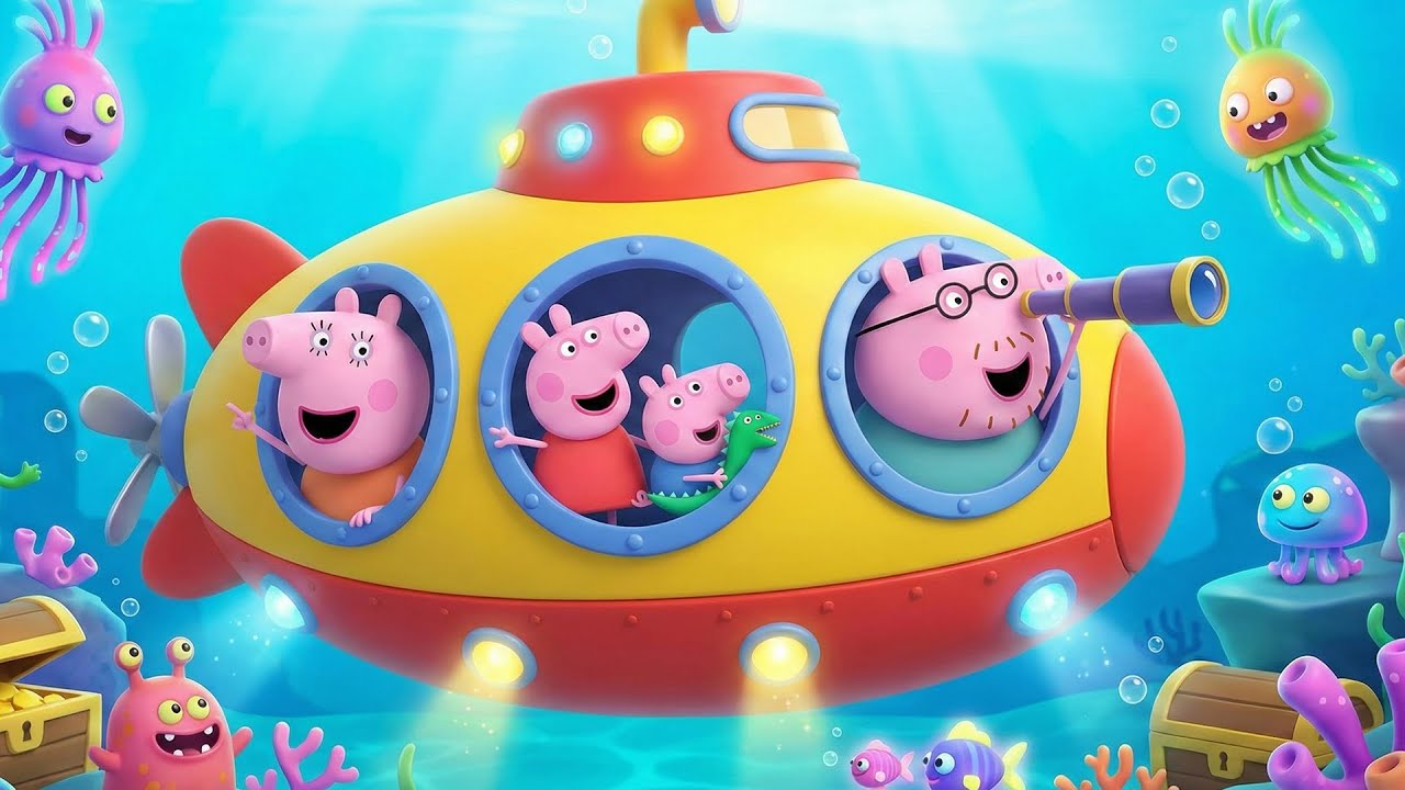 A Journey Under the Sea🌊🐷Peppa & Family Meet Incredible Ocean Creatures 🐠| Funny Peppa Pig Animation