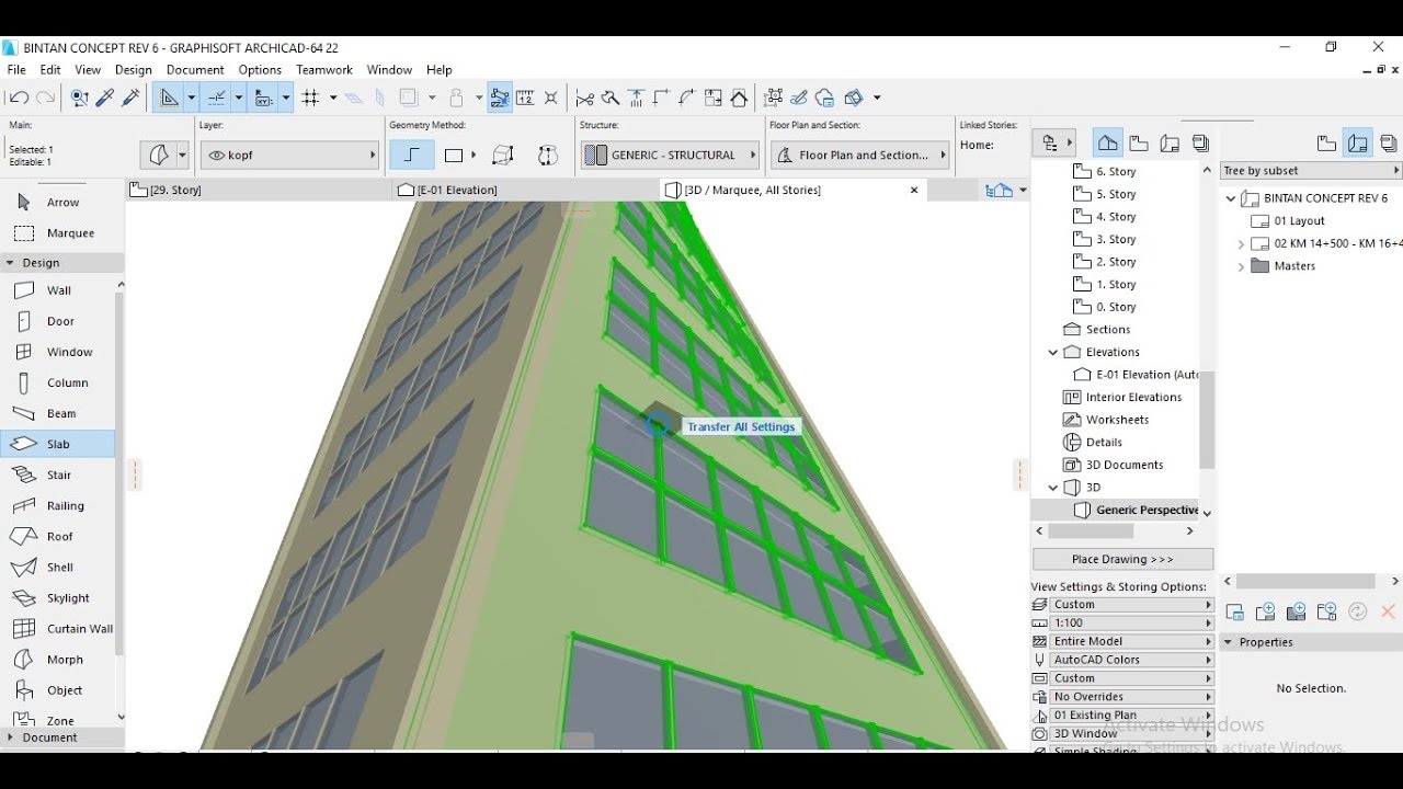 Tutorial ARCHICAD 22 How To Make Architectural Twisted Tower DUBAI Shell Tool