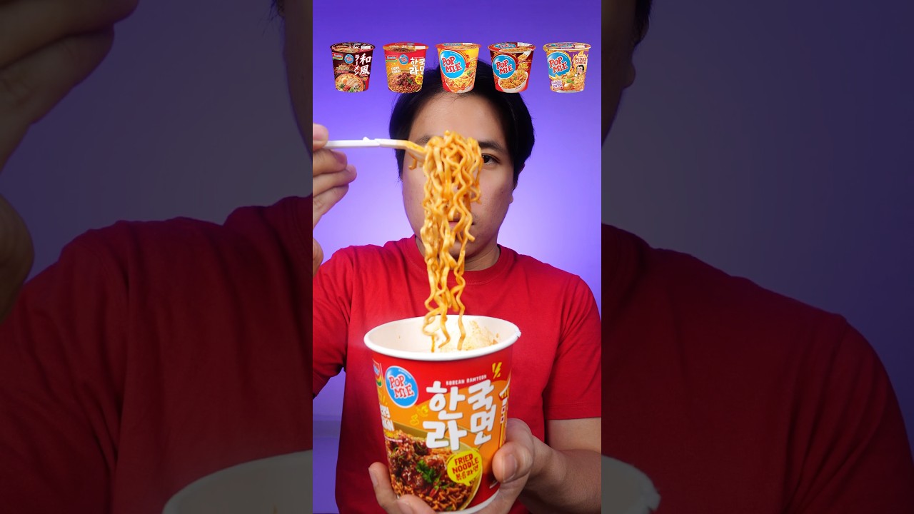 MAKAN BERBAGAI VARIAN POP MIE PEDAS 🌶️