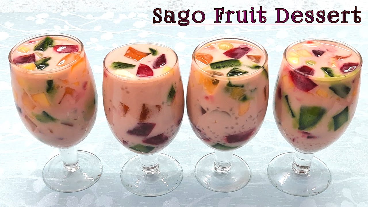 Sago Fruit Dessert | Sabudana Fruit Salad Tapioca Drink | Healthy Summer Drink | Informative Kitchen