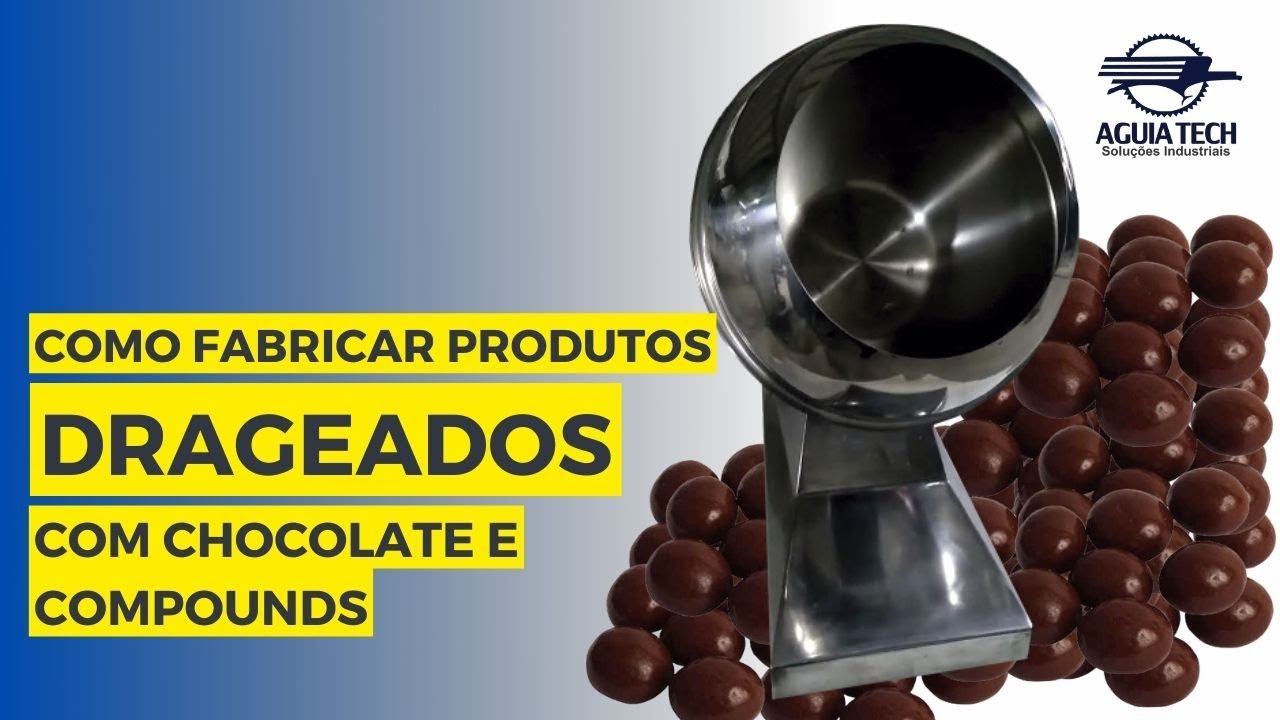 Como Fabricar Produtos Drageados - Mini Drageadeira Drageamaq Mini