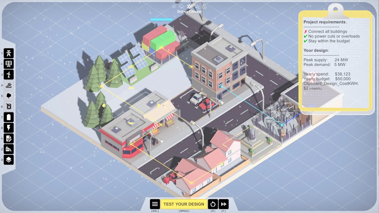 NEW - Power Grid Building City Management with Renewable Energy | Green with Energy Gameplay