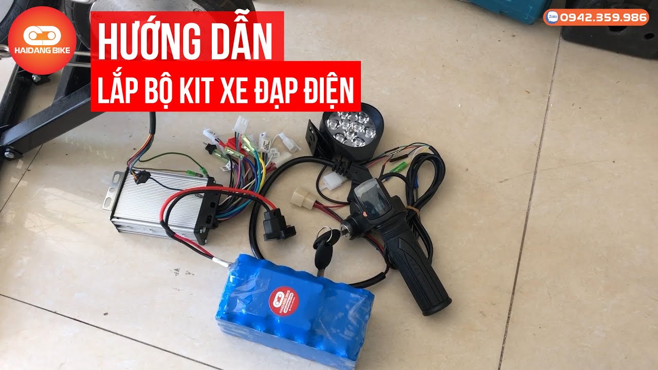 Hướng dẫn cách lắp bộ kit chế xe đạp điện - 0942359986 | Xe Hải Đăng