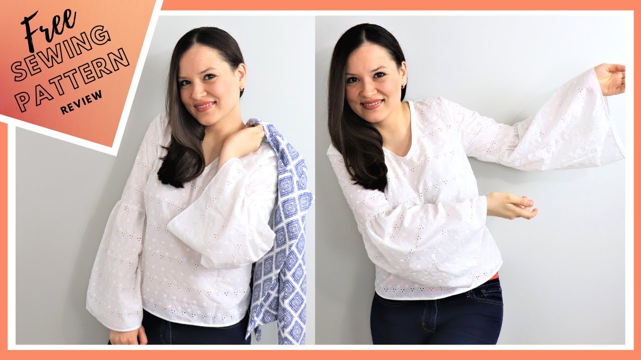 Ruffle Sleeve Top by Peppermint Mag - Free Sewing Pattern Review Ep 8
