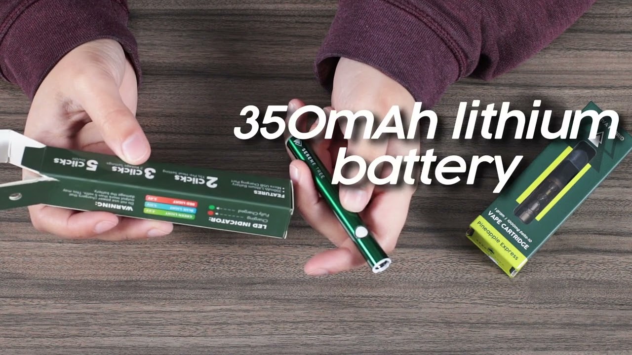 Serene Tree 510 Vape Battery Instructional | Best New 510 Thread Battery & Vape Cart Pen