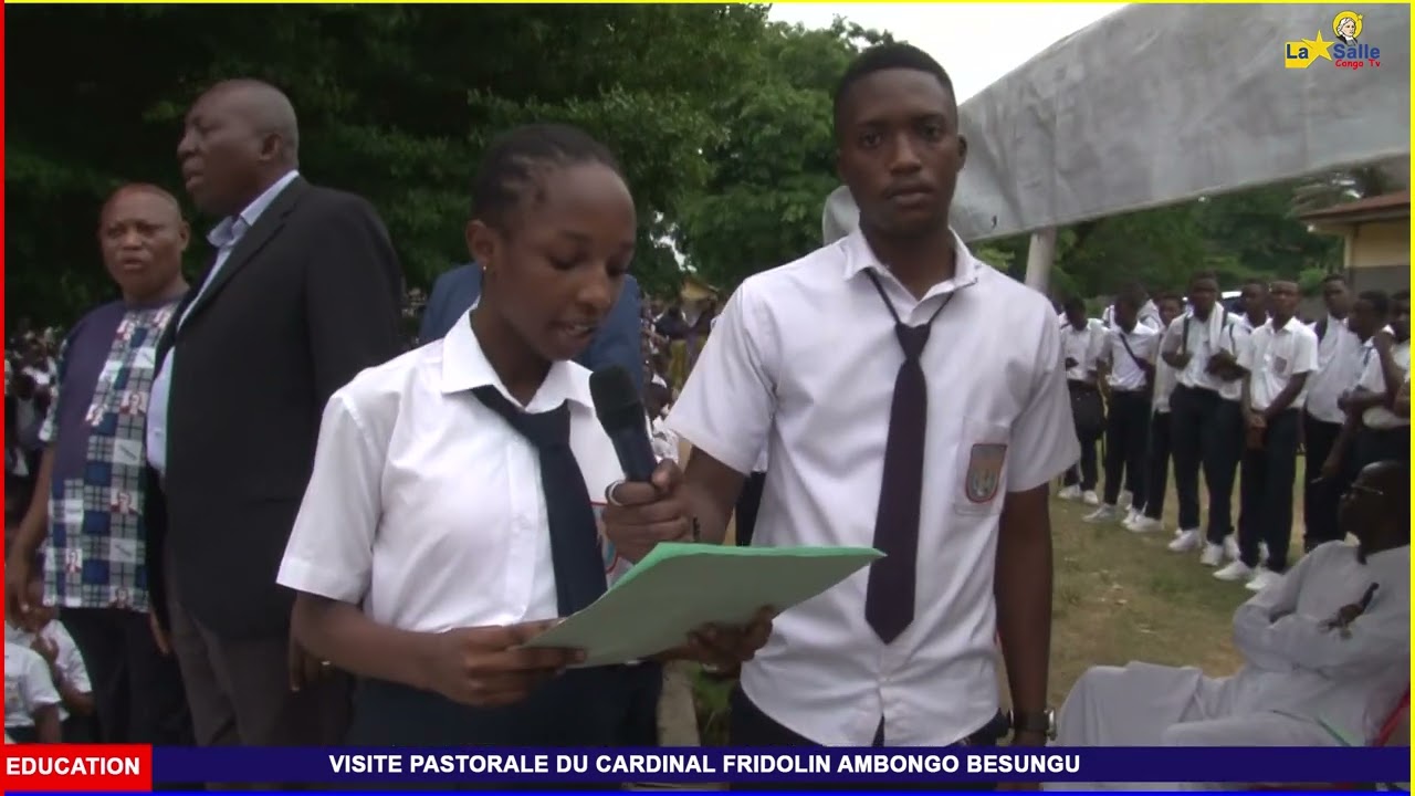 VISITE DU CARDINAL AMBONGO AUX COLLÈGES FRÈRE ZUZA, ALINGBA, DIEZA
