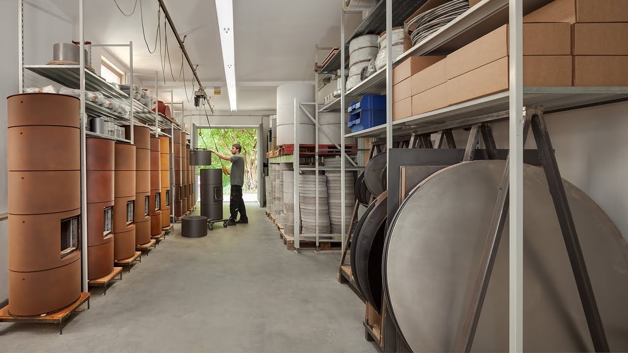 rondolino · Speicherofen Produktion in der rondo Ringkachelofen GmbH Regensburg