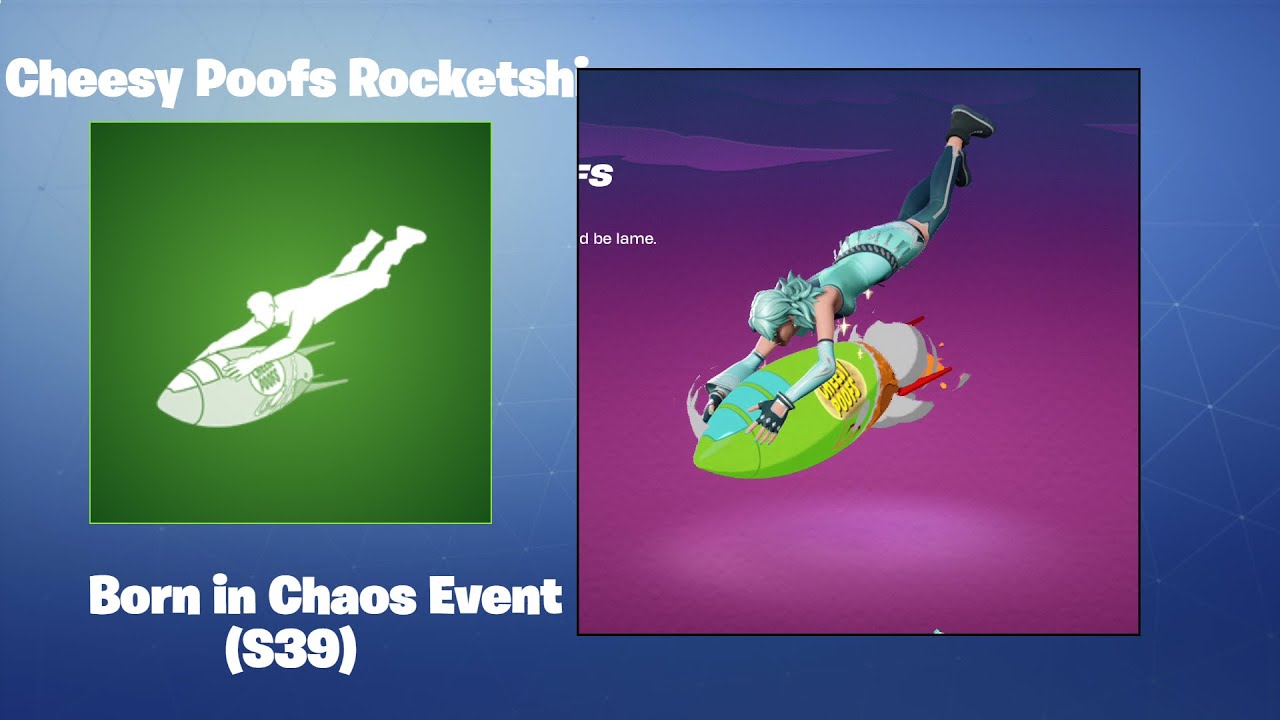 Cheesy Poofs Rocketship | Fortnite Emote