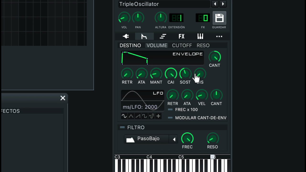 LMMS: Env , LFO y Filtros
