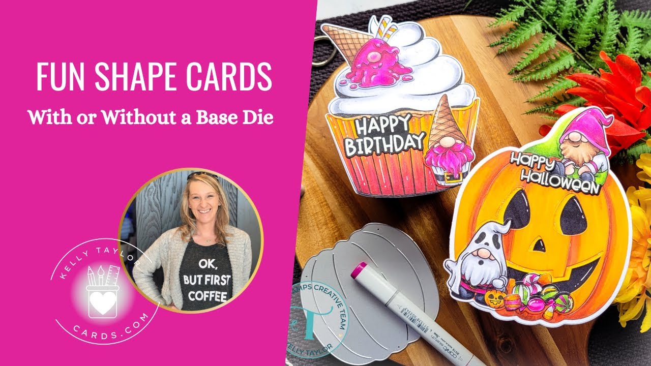 Fun Shape Cards with or Without a Base Die: Trinity Stamps STAMPtember 2025