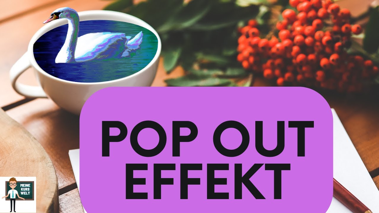Gimp2.20: Pop Out Effekt | Schwan in Kaffeetasse | Freistellen,Einfügen Gimp Tutorial Deutsch