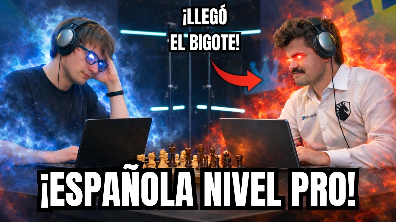 ¡MAGNUS Y SU BIGOTE EN MODO DIOS! ✨: Carlsen vs Lazavik (Speed Chess 2025)
