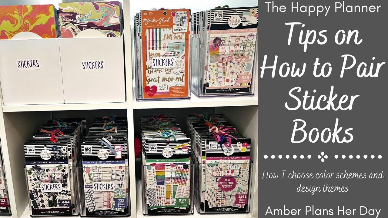 Tips on How to Pick Matching Sticker Books | My Process for Decorating a Spread