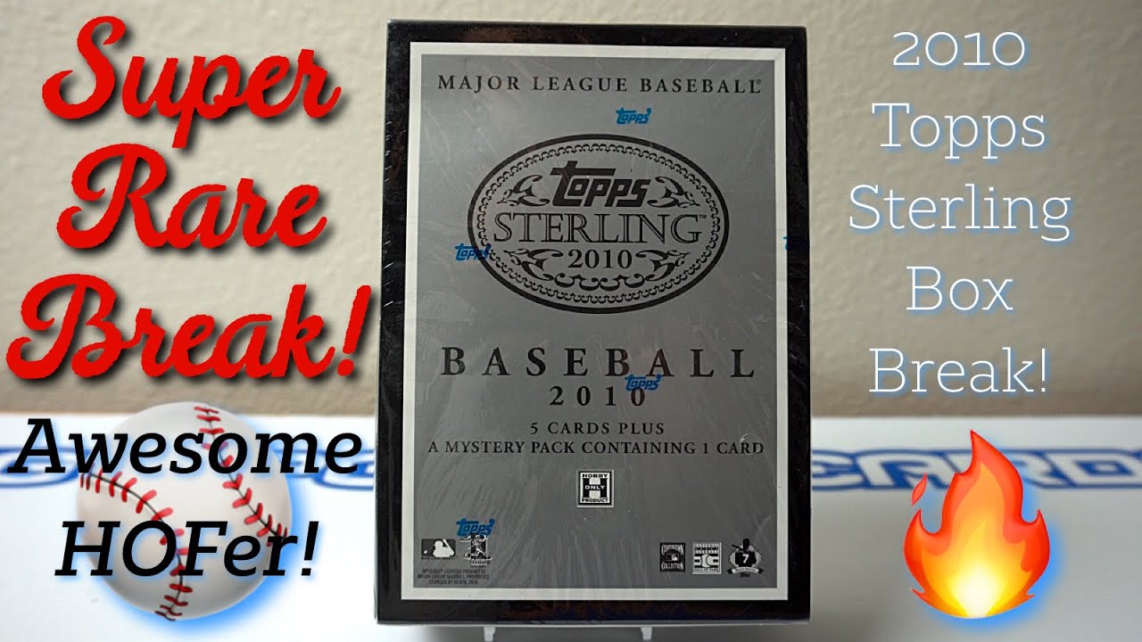 2010 Topps Sterling Box Break! 🔥Awesome HOF hit! Super Rare Box Break! 🔥
