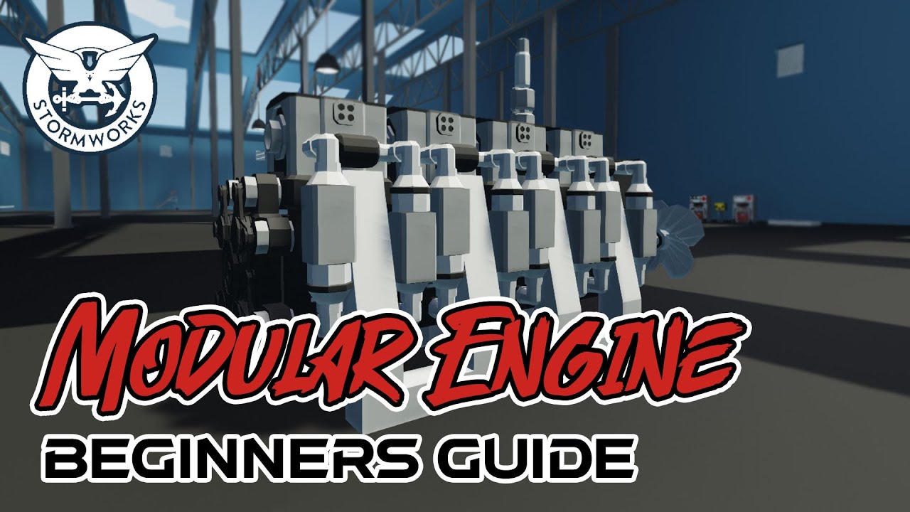 Modular Engine Build 4cyl 3x3 Stormworks Tutorial - How To