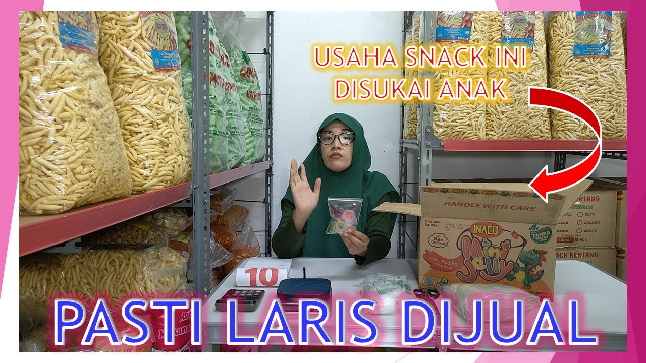 USAHA SNACK ANAK YANG LARIS, PELUANG BISNIS SNACK JELLY INACO JUAL 5000an