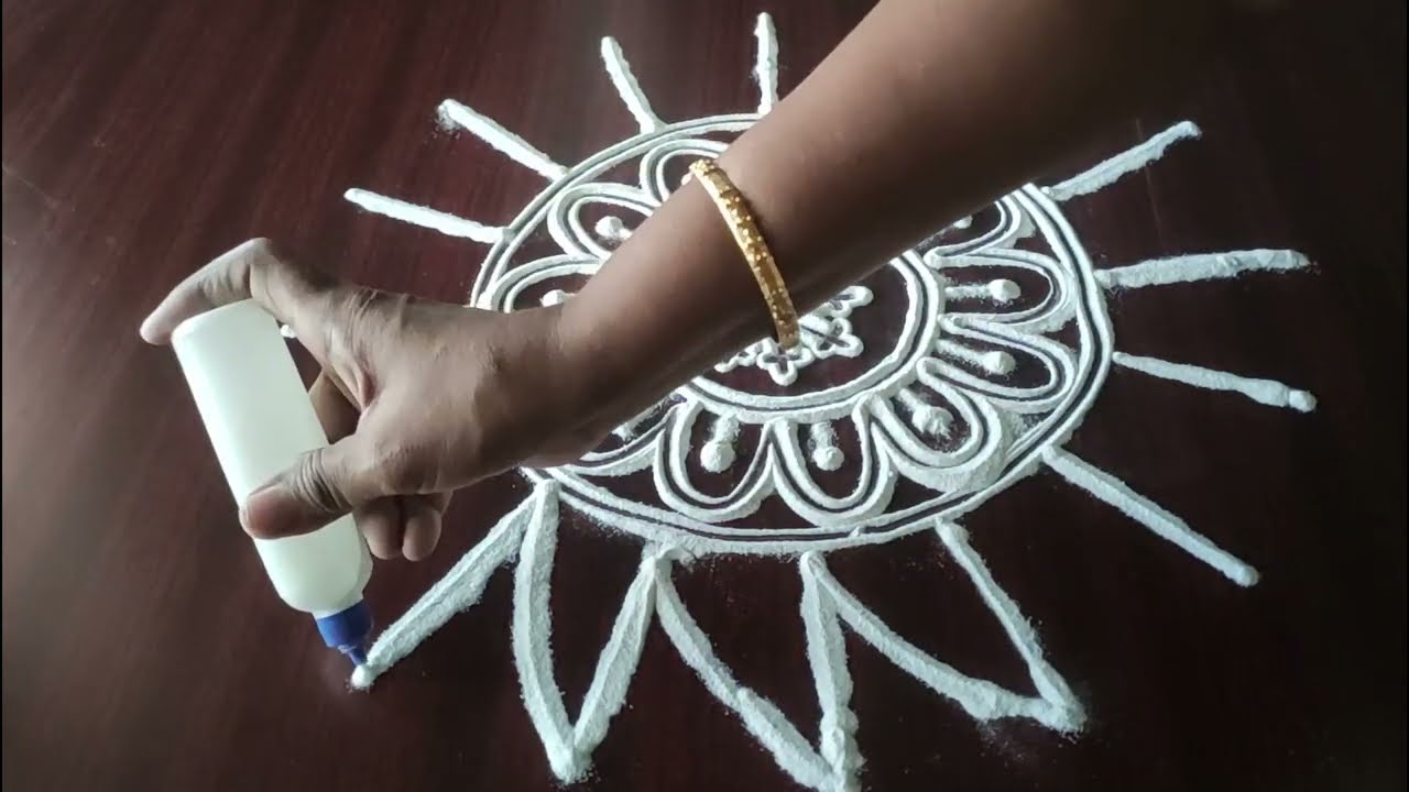 दिवाली रंगोली || riddle rangoli || teluguvari muggulu || ROVI RANGOLI ||