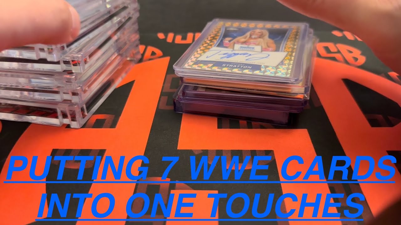 WWE Card Collection Update! Putting 7 Cards Into One Touches @WWE @panini @ultrapro 