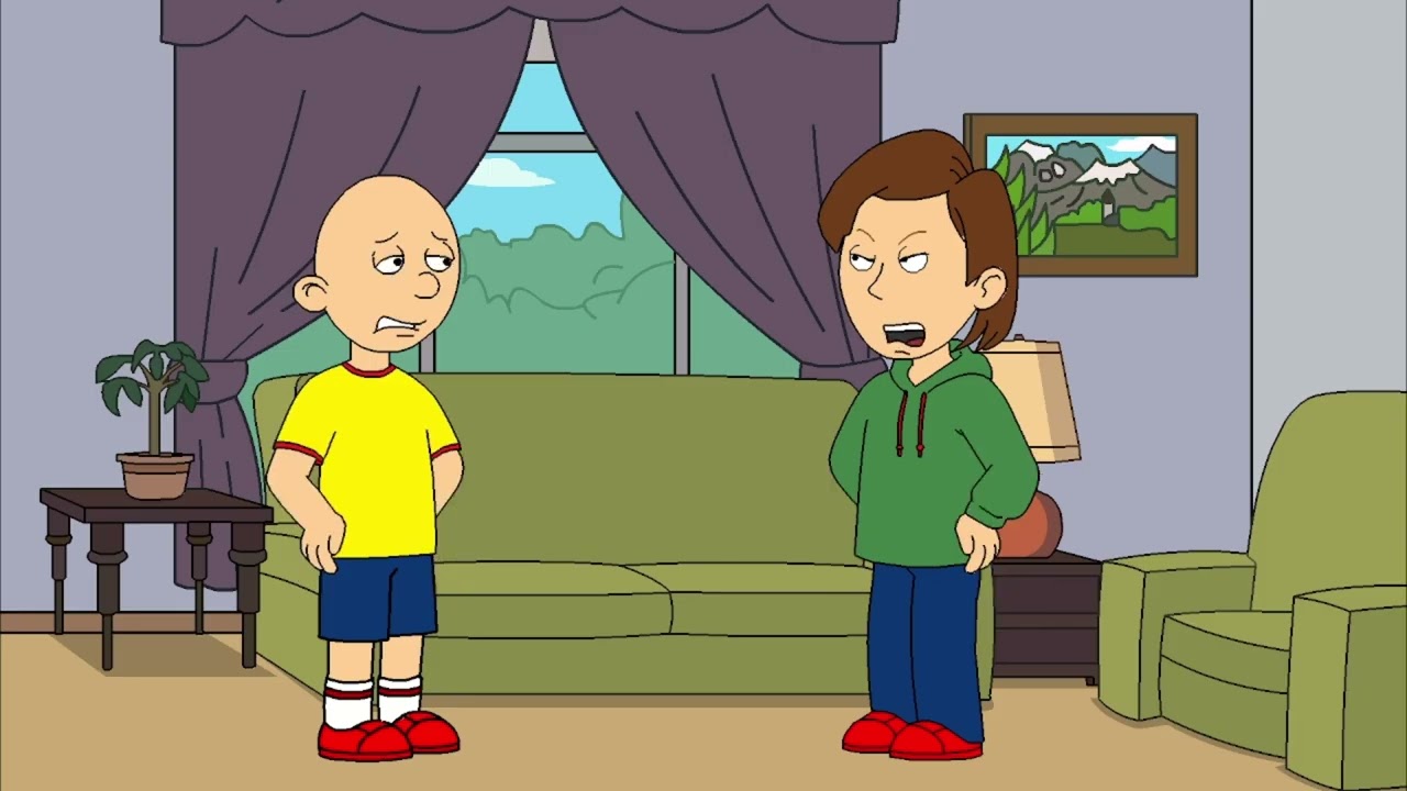 Caillou goes to see the fireworks on New Year's Eve while grounded
