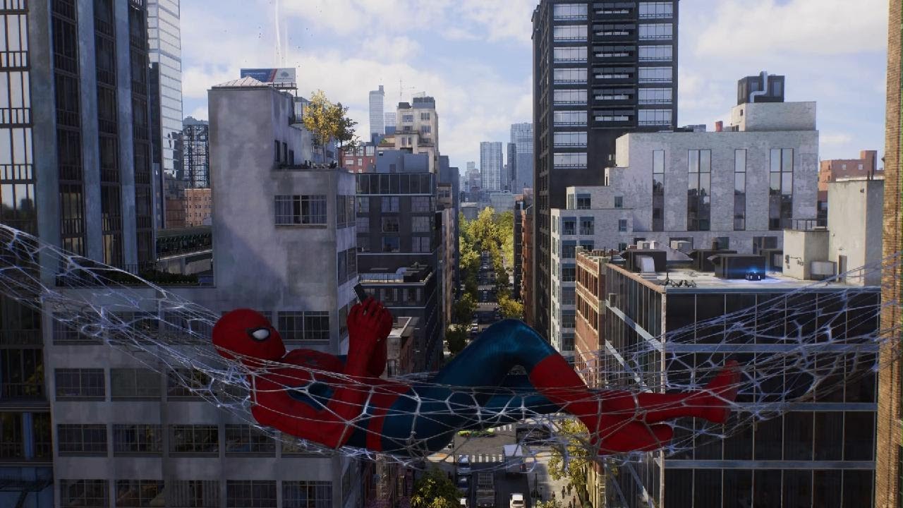 Marvel's Spider-Man 2 swinging