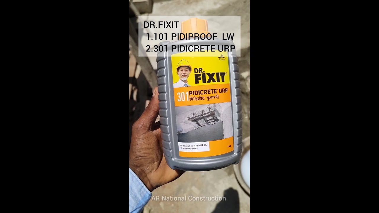 Dr.fixit waterproof 301 and 101 #drfixit #construction  #building #shorts #concrete #plastering