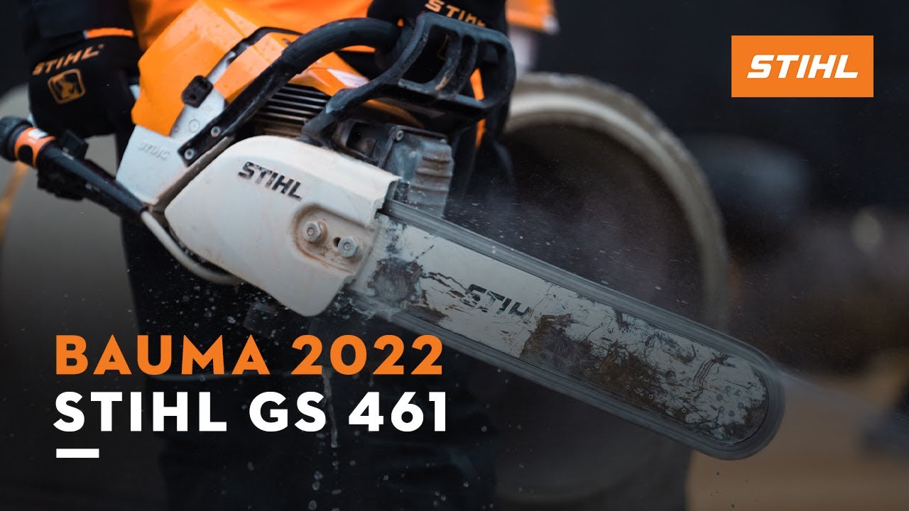 Stein schneiden - mit dem STIHL Gesteinschneider GS 461 auf der bauma 2022