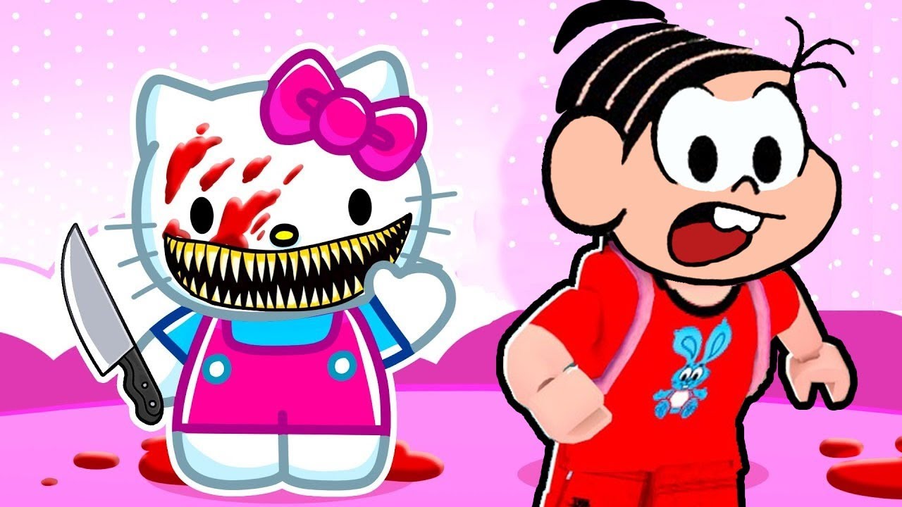 FOMOS AO MUSEU DA HELLO KITTY AS 3 DA MANHÃ no Roblox Hello Kitty Story