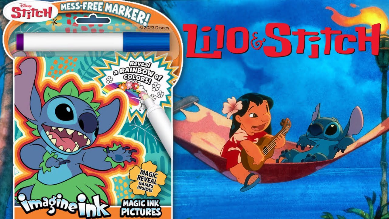 Lilo & Stitch Imagine Ink Coloring & Activity Book | COLORING & ACTIVITIES With Mess-Free Marker