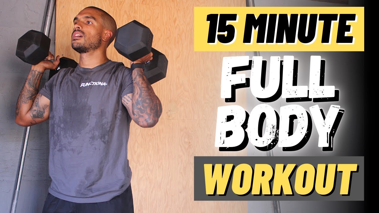 15 Minute Dumbbell Only HIIT Workout At Home (Full Body)