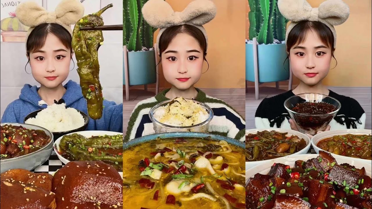 MUKBANG | CHINESE FOOD MUKBANG EATING SHOW | 삼겹살김치흰쌀밥 먹방 | 돼지고기먹방 | 생선수프당면와흰쌀밥 | ASMR K-FOOD EATING