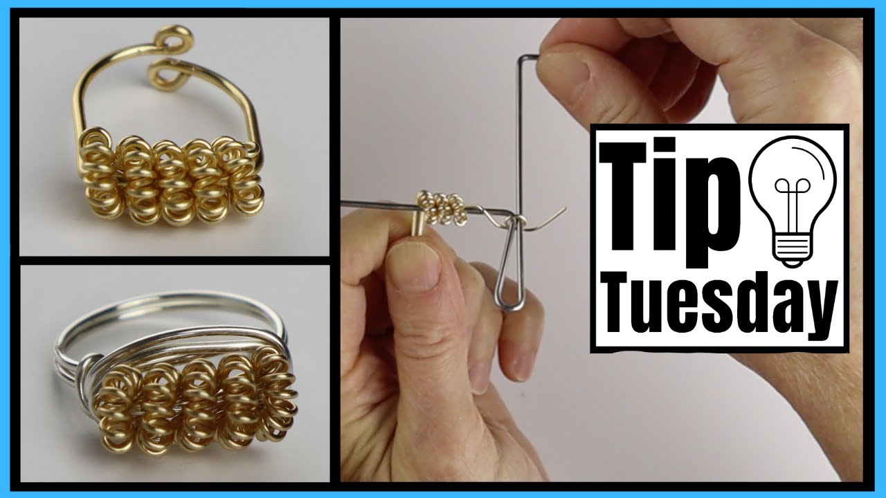 DIY Coiled Wire Bead Ring Tip Tuesday Tutorial // Beadalon Coiling Gizmo