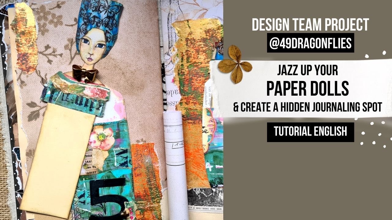 JAZZ UP YOUR PAPER DOLLS & MAKE A HIDDEN JOURNALING SPOT 🟢 DTP@49dragonflies 🟢PROMO-CODE 