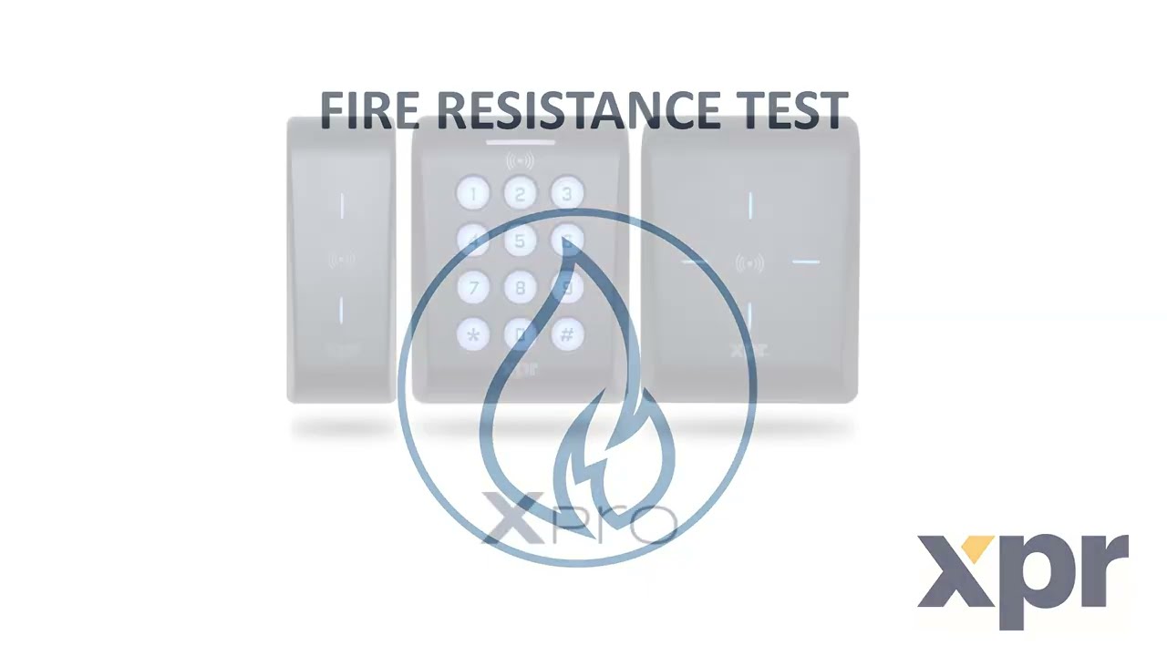 Fire resistance test video XPR