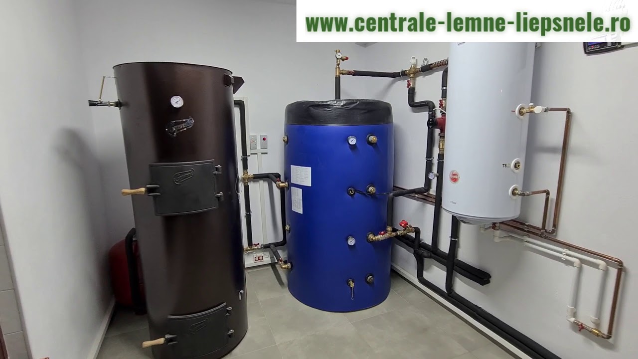 Centrala pe lemne 40kw -  Centrala Liepsnele 40kw -  Montaj profesional