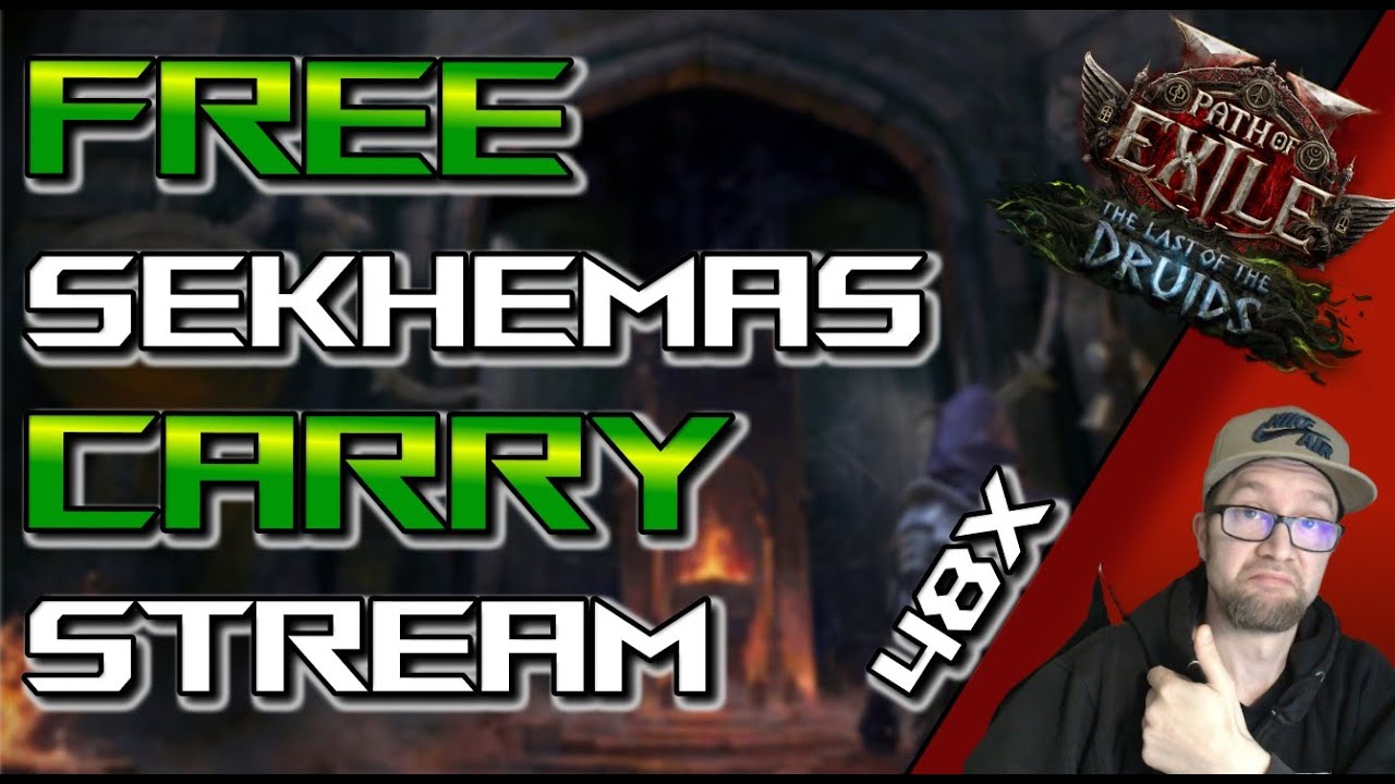 PoE 2 Stream: Free Sekhemas runs! 48x Erfolgreich Abgeschlossene Carries | Path of Exile 2