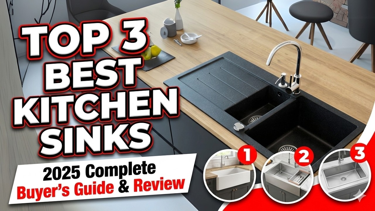 Top Three Best Kitchen Sinks for 2025 | Complete Buyers Tips Review!