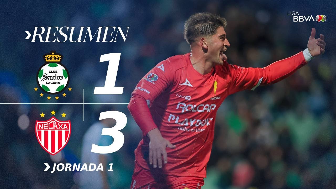 SANTOS 1-3 NECAXA J1 | &iexcl;Los hidroc&aacute;lidos suman sus primeros tres puntos! | Con M&eacute;xico C26
