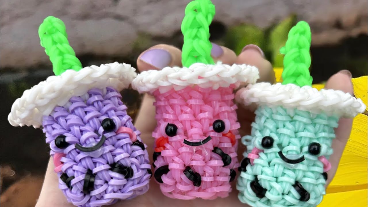 Loomigurumi Bubble Tea/Boba Tutorial (Rainbow Loom)