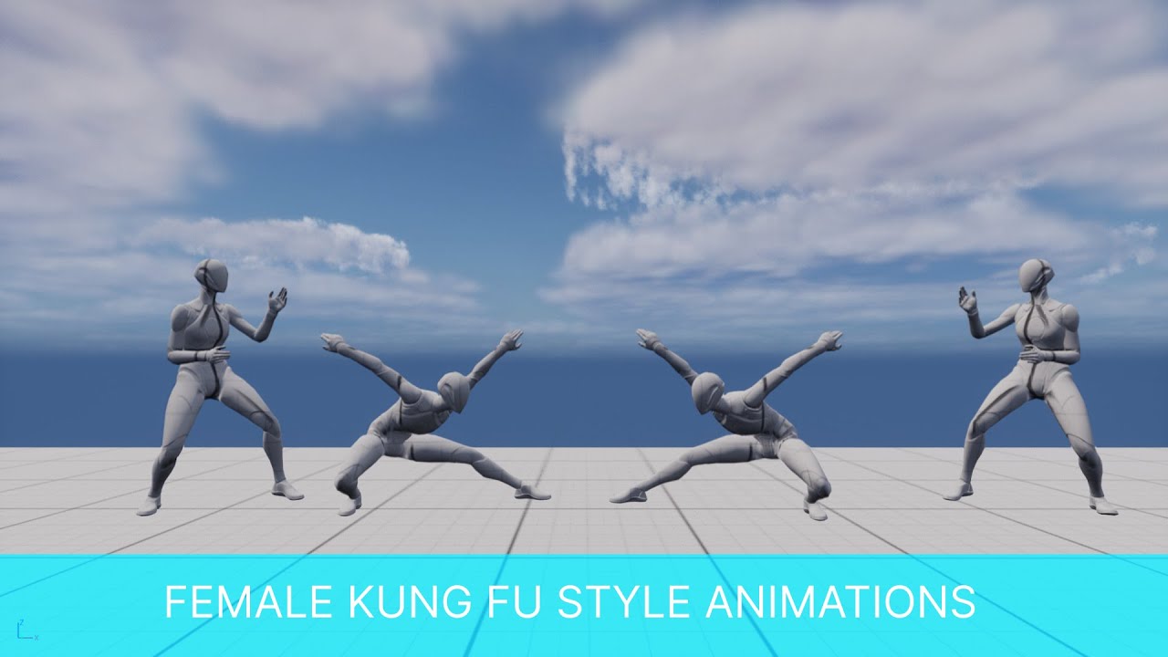 Female Kung Fu Style Animations For Unity