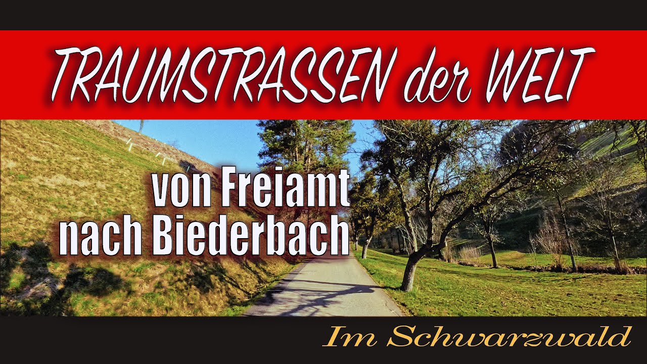Traumstrassen der Welt ! im Schwarzwald . zwischen Freiamt und Biederbach  unterwegs....