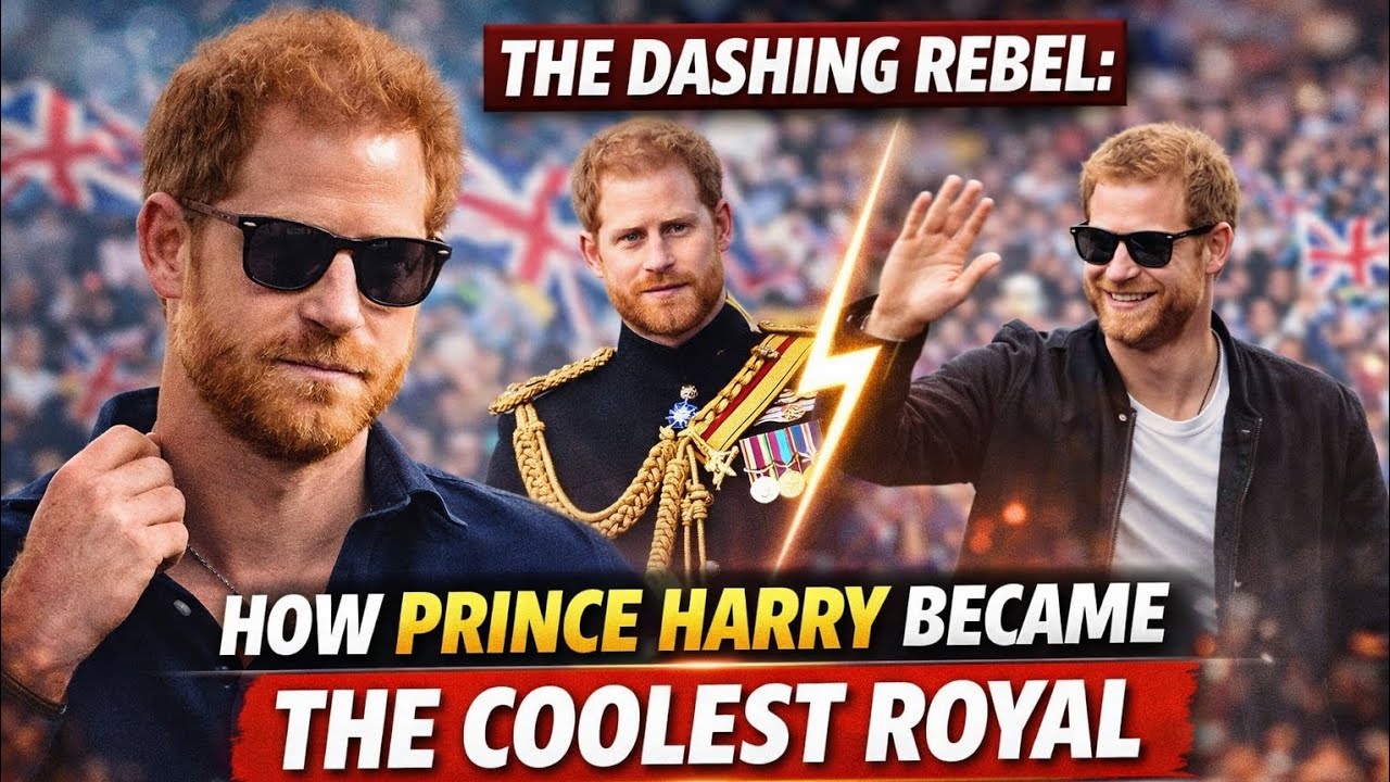 “The Dashing Rebel: How Prince Harry Became the Coolest Royal of the Modern Age”